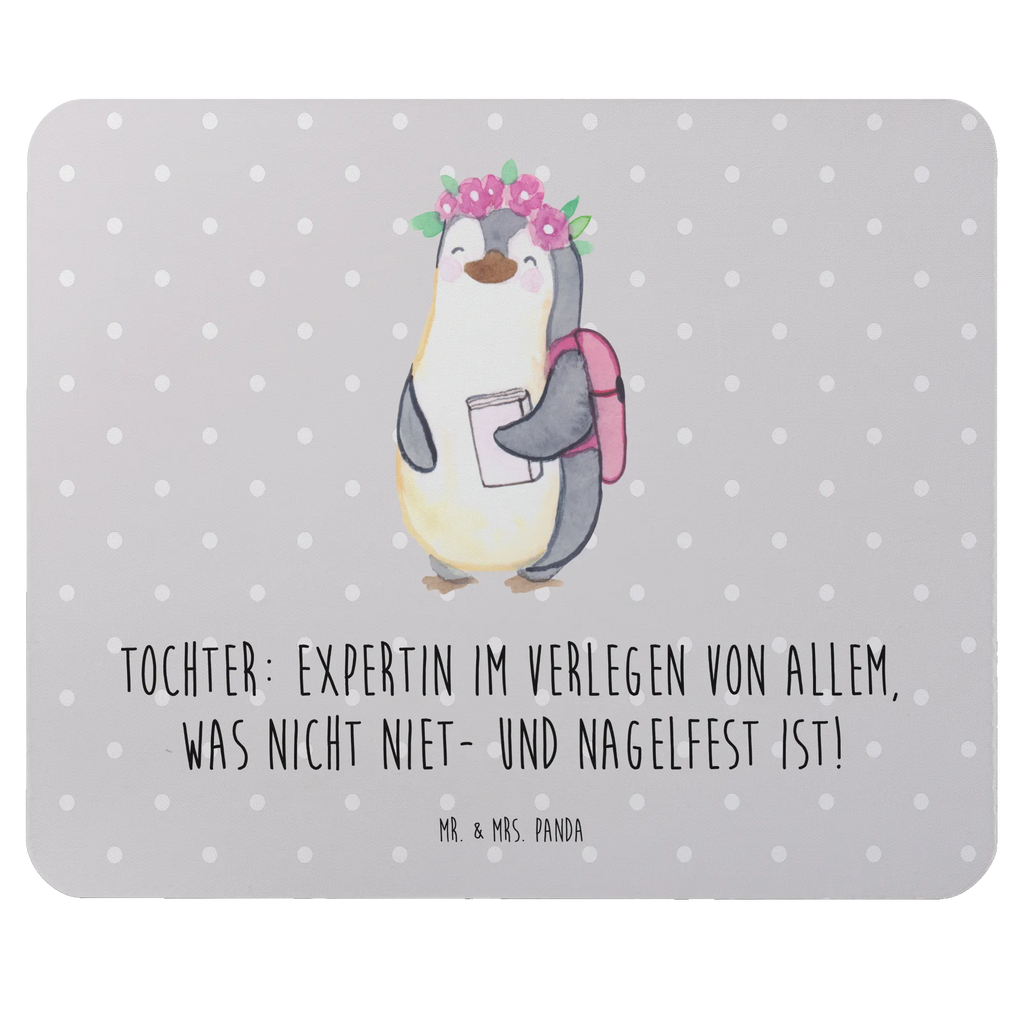 Mouse mat Tochter: Expertin im Verlegen von allem, was nicht niet- und nagelfest ist! PC Zubehör, Büroausstattung, Mauspad Büro, Mauspad, Computer zubehör, Einzigartiges Mauspad, Designer Mauspad, Mousepad, Mausunterlage, Arbeitszimmer, Familie, Vatertag, Muttertag, Bruder, Schwester, Mama, Papa, Oma, Opa