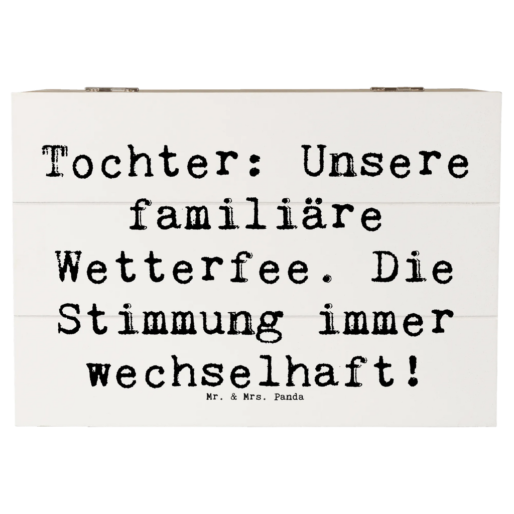 Holzkiste Spruch Tochter Wetterfee Kiste, Geschenkdose, Schatulle, Erinnerungskiste, Schatzkiste, Erinnerungsbox, XXL, Aufbewahrungsbox, Truhe, Holzkiste, Dekokiste, Geschenkbox, Familie, Vatertag, Muttertag, Bruder, Schwester, Mama, Papa, Oma, Opa