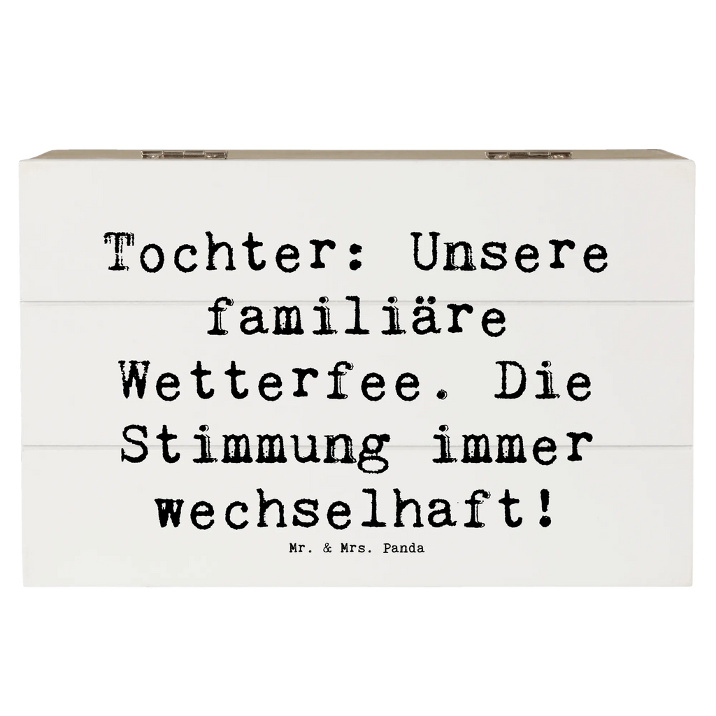 Holzkiste Spruch Tochter Wetterfee Kiste, Geschenkdose, Schatulle, Erinnerungskiste, Schatzkiste, Erinnerungsbox, XXL, Aufbewahrungsbox, Truhe, Holzkiste, Dekokiste, Geschenkbox, Familie, Vatertag, Muttertag, Bruder, Schwester, Mama, Papa, Oma, Opa