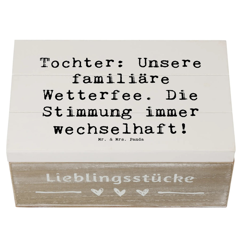 Holzkiste Spruch Tochter Wetterfee Kiste, Geschenkdose, Schatulle, Erinnerungskiste, Schatzkiste, Erinnerungsbox, XXL, Aufbewahrungsbox, Truhe, Holzkiste, Dekokiste, Geschenkbox, Familie, Vatertag, Muttertag, Bruder, Schwester, Mama, Papa, Oma, Opa