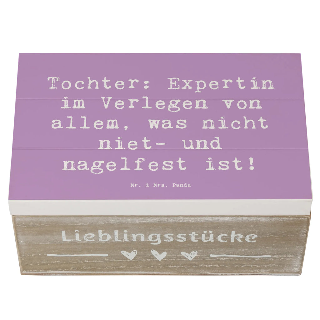 Holzkiste Spruch Tochter Expertin Kiste, Erinnerungsbox, Aufbewahrungsbox, Geschenkbox, Dekokiste, Schatzkiste, XXL, Truhe, Geschenkdose, Erinnerungskiste, Holzkiste, Schatulle, Familie, Vatertag, Muttertag, Bruder, Schwester, Mama, Papa, Oma, Opa