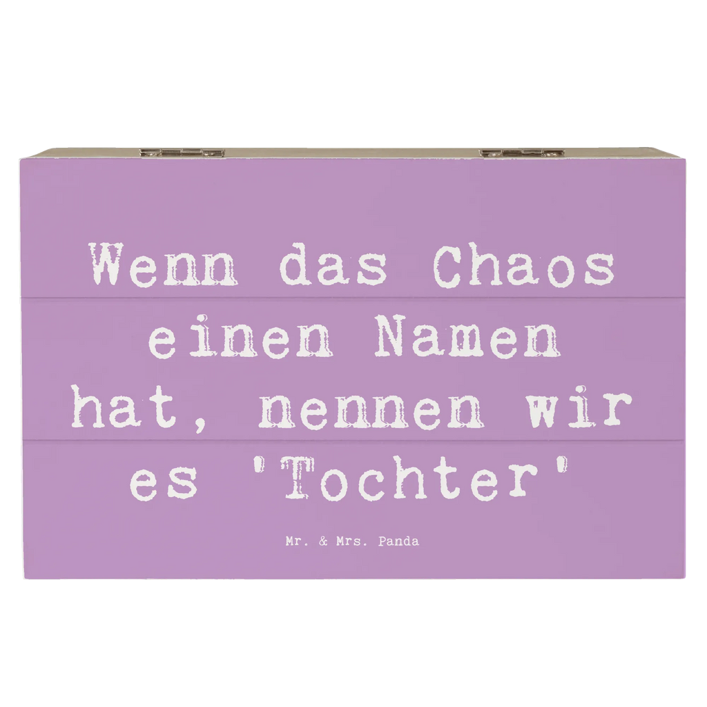 Wooden chest Saying Wenn das Chaos einen Namen hat, nennen wir es 'Tochter' Dekokiste, Schatulle, Aufbewahrungsbox, Erinnerungskiste, Holzkiste, Erinnerungsbox, Kiste, Geschenkbox, Truhe, Geschenkdose, Schatzkiste, XXL, Familie, Vatertag, Muttertag, Bruder, Schwester, Mama, Papa, Oma, Opa
