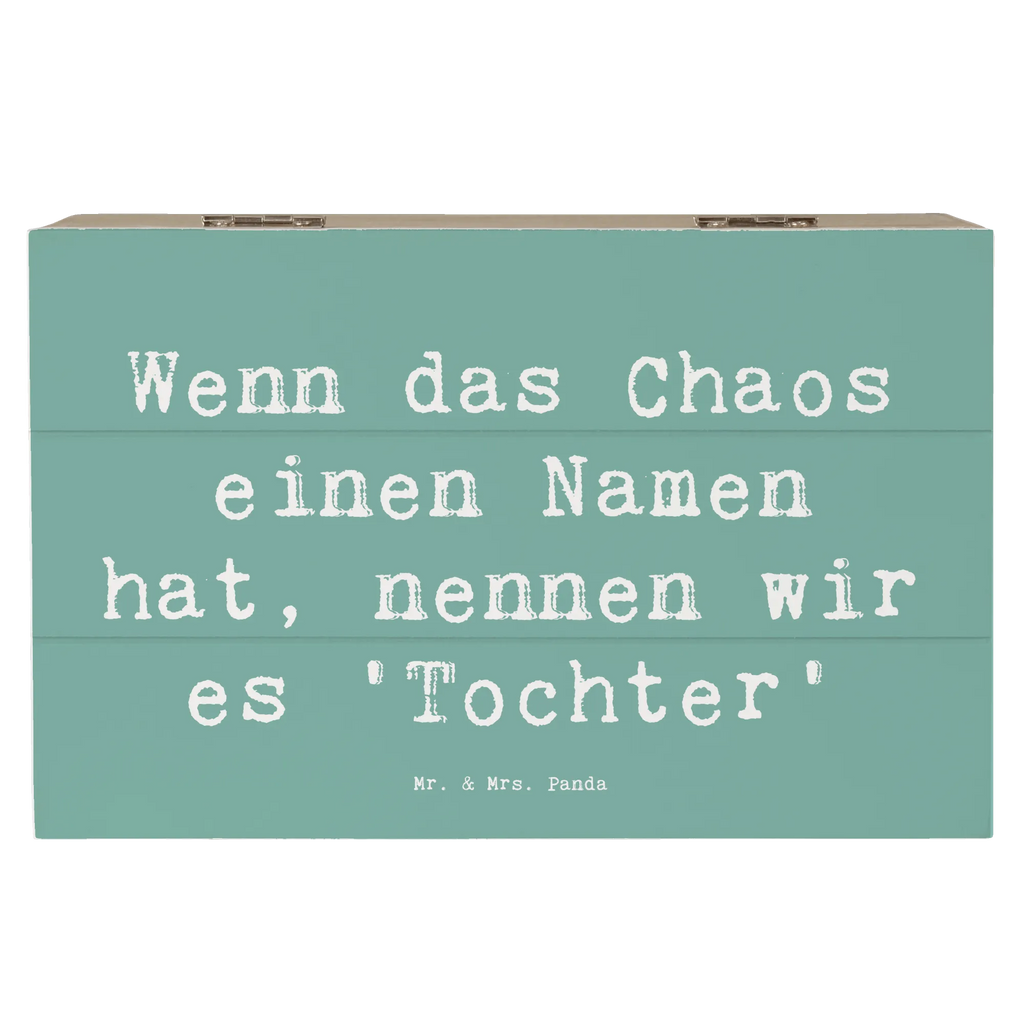 Wooden chest Saying Wenn das Chaos einen Namen hat, nennen wir es 'Tochter' Dekokiste, Schatulle, Aufbewahrungsbox, Erinnerungskiste, Holzkiste, Erinnerungsbox, Kiste, Geschenkbox, Truhe, Geschenkdose, Schatzkiste, XXL, Familie, Vatertag, Muttertag, Bruder, Schwester, Mama, Papa, Oma, Opa
