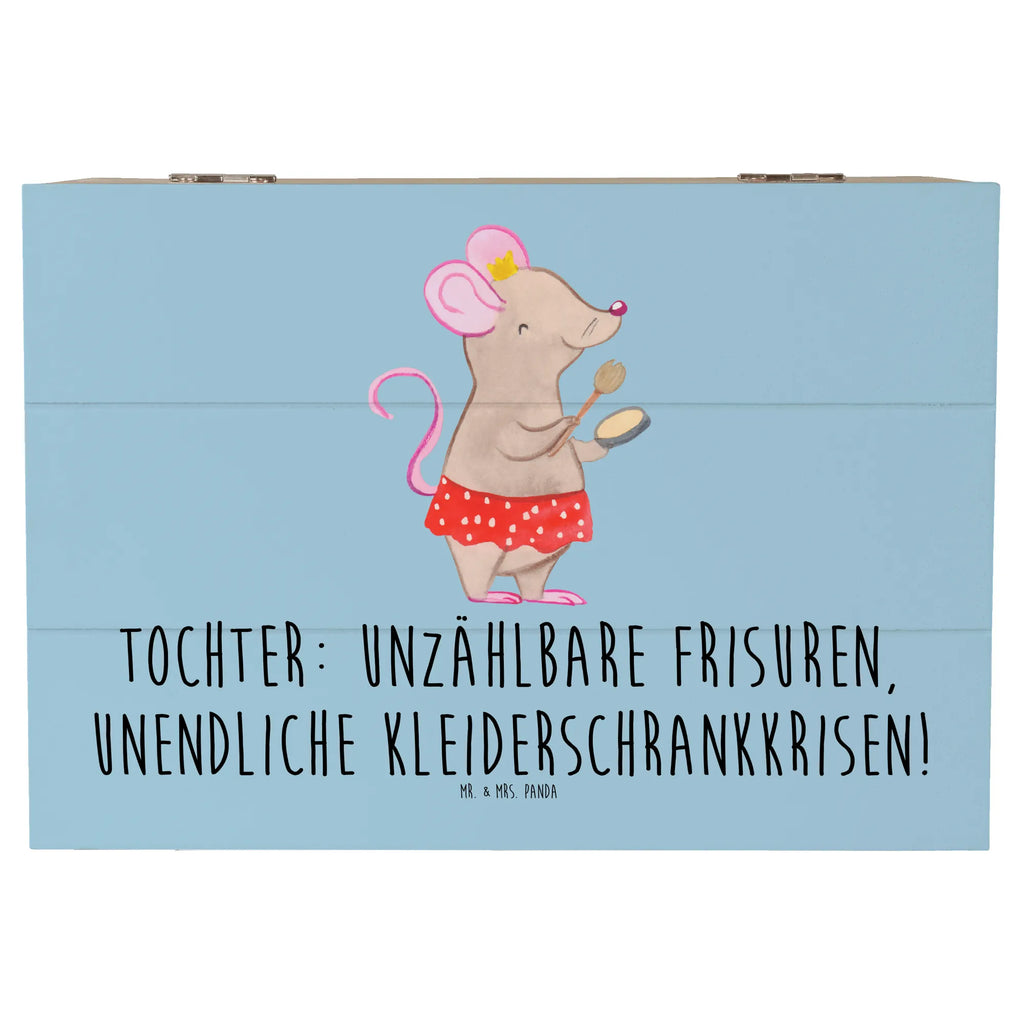 Wooden chest Tochter: Unzählbare Frisuren, unendliche Kleiderschrankkrisen! Schatulle, Erinnerungsbox, Holzkiste, Aufbewahrungsbox, Schatzkiste, Kiste, Geschenkdose, Truhe, XXL, Geschenkbox, Dekokiste, Erinnerungskiste, Familie, Vatertag, Muttertag, Bruder, Schwester, Mama, Papa, Oma, Opa