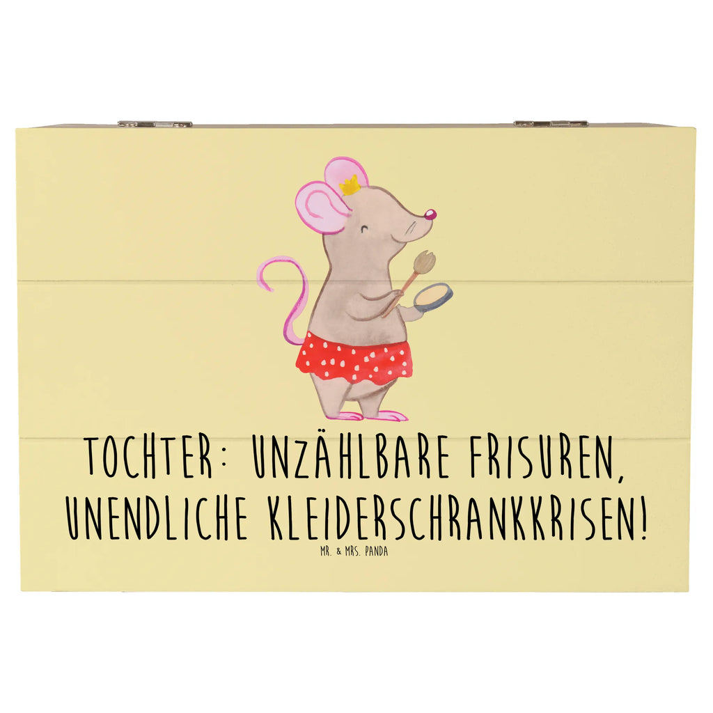 Wooden chest Tochter: Unzählbare Frisuren, unendliche Kleiderschrankkrisen! Schatulle, Erinnerungsbox, Holzkiste, Aufbewahrungsbox, Schatzkiste, Kiste, Geschenkdose, Truhe, XXL, Geschenkbox, Dekokiste, Erinnerungskiste, Familie, Vatertag, Muttertag, Bruder, Schwester, Mama, Papa, Oma, Opa