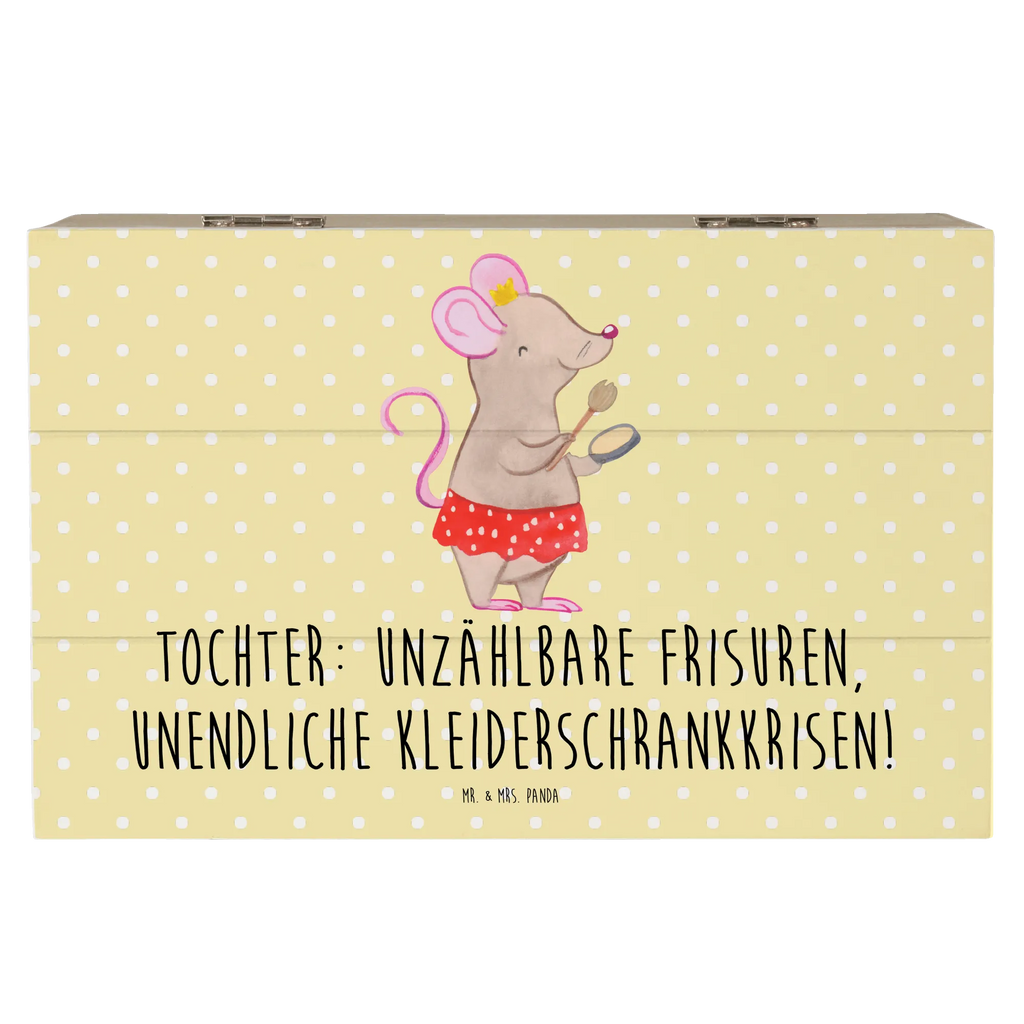 Wooden chest Tochter: Unzählbare Frisuren, unendliche Kleiderschrankkrisen! Schatulle, Erinnerungsbox, Holzkiste, Aufbewahrungsbox, Schatzkiste, Kiste, Geschenkdose, Truhe, XXL, Geschenkbox, Dekokiste, Erinnerungskiste, Familie, Vatertag, Muttertag, Bruder, Schwester, Mama, Papa, Oma, Opa