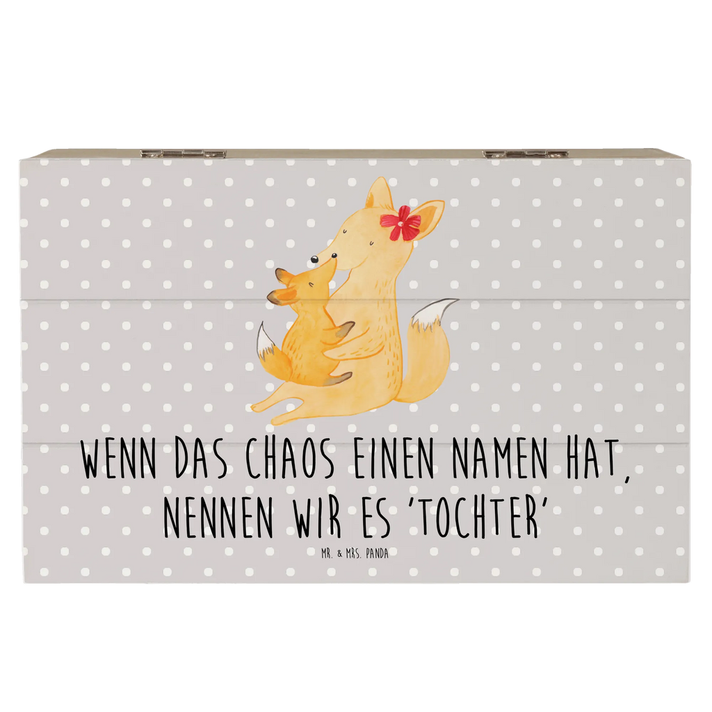 Holzkiste Chaos Tochter Truhe, Schatulle, Kiste, Dekokiste, Schatzkiste, Erinnerungsbox, Geschenkbox, Geschenkdose, Erinnerungskiste, Holzkiste, XXL, Aufbewahrungsbox, Familie, Vatertag, Muttertag, Bruder, Schwester, Mama, Papa, Oma, Opa