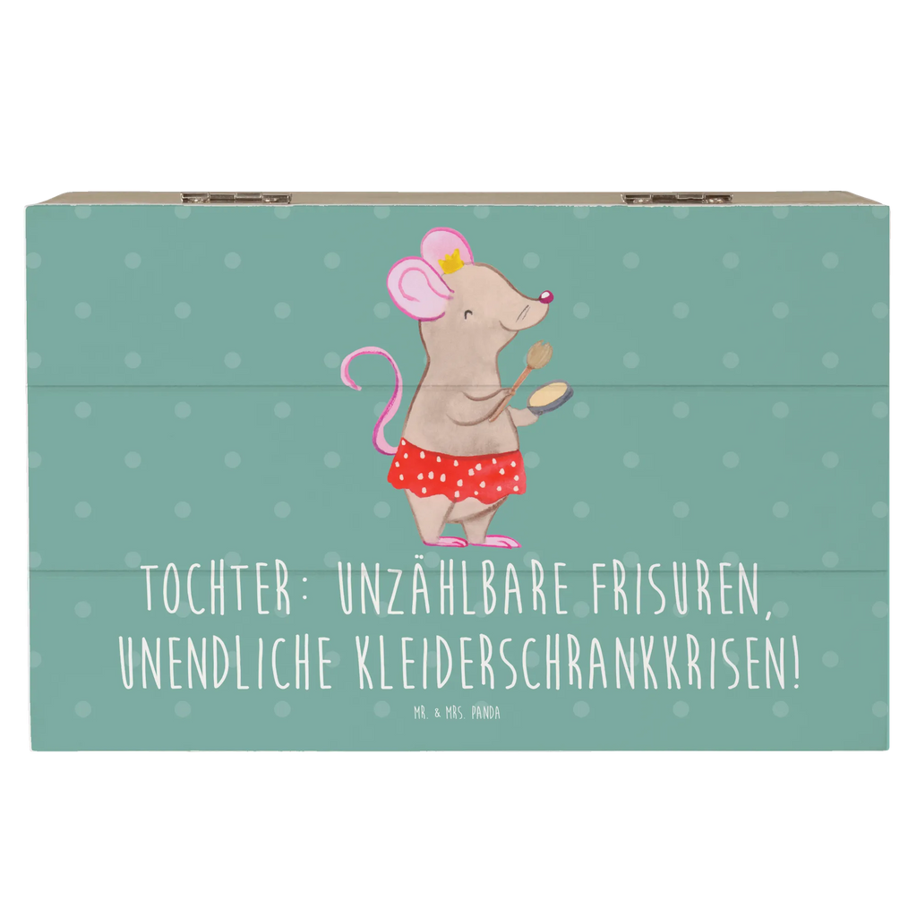 Wooden chest Tochter: Unzählbare Frisuren, unendliche Kleiderschrankkrisen! Schatulle, Erinnerungsbox, Holzkiste, Aufbewahrungsbox, Schatzkiste, Kiste, Geschenkdose, Truhe, XXL, Geschenkbox, Dekokiste, Erinnerungskiste, Familie, Vatertag, Muttertag, Bruder, Schwester, Mama, Papa, Oma, Opa