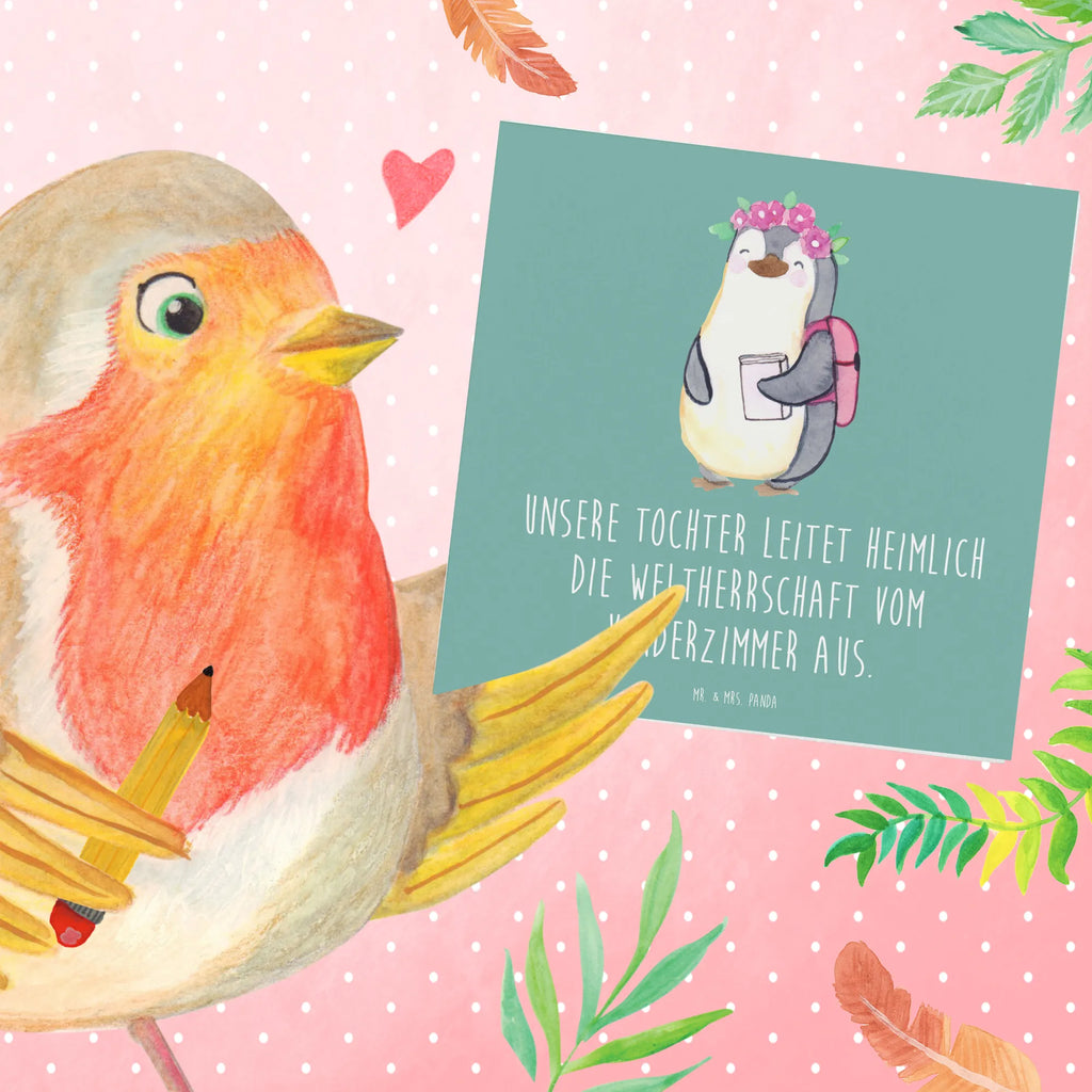 Deluxe Karte Tochter Weltherrschaft Grußkarte, Hochwertige Klappkarte, Karte, Glückwunschkarte, Hochzeitskarte, Geburtstagskarte, Klappkarte, Einladungskarte, Hochwertige Grußkarte, Familie, Vatertag, Muttertag, Bruder, Schwester, Mama, Papa, Oma, Opa