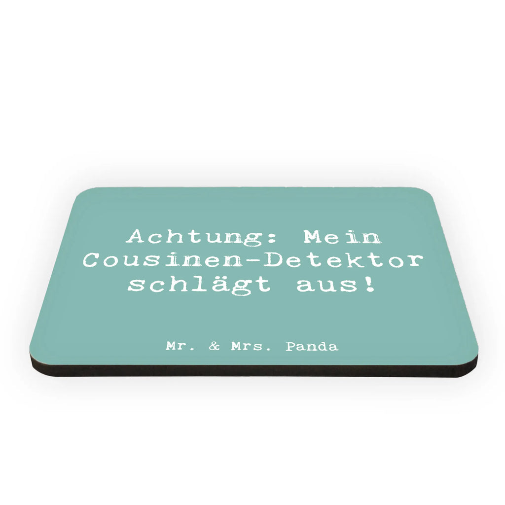 Magnet Saying Achtung: Mein Cousinen-Detektor schlägt aus! Kühlschrankmagnet, Pinnwandmagnet, Souvenir Magnet, Motivmagnete, Dekomagnet, Whiteboard Magnet, Notiz Magnet, Kühlschrank Dekoration, Familie, Vatertag, Muttertag, Bruder, Schwester, Mama, Papa, Oma, Opa
