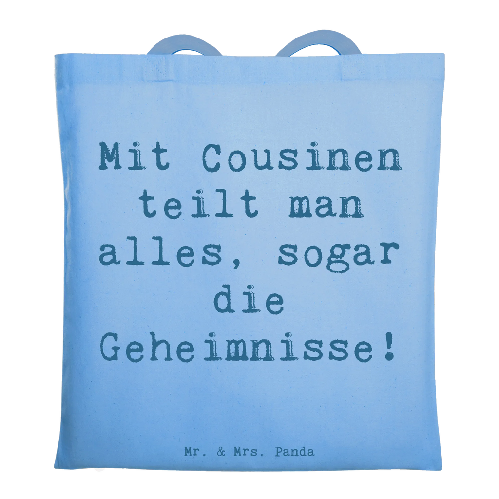 Tragetasche Spruch Cousine Geheimnisse Beuteltasche, Beutel, Einkaufstasche, Jutebeutel, Stoffbeutel, Tasche, Shopper, Umhängetasche, Strandtasche, Schultertasche, Stofftasche, Tragetasche, Badetasche, Jutetasche, Einkaufstüte, Laptoptasche, Familie, Vatertag, Muttertag, Bruder, Schwester, Mama, Papa, Oma, Opa