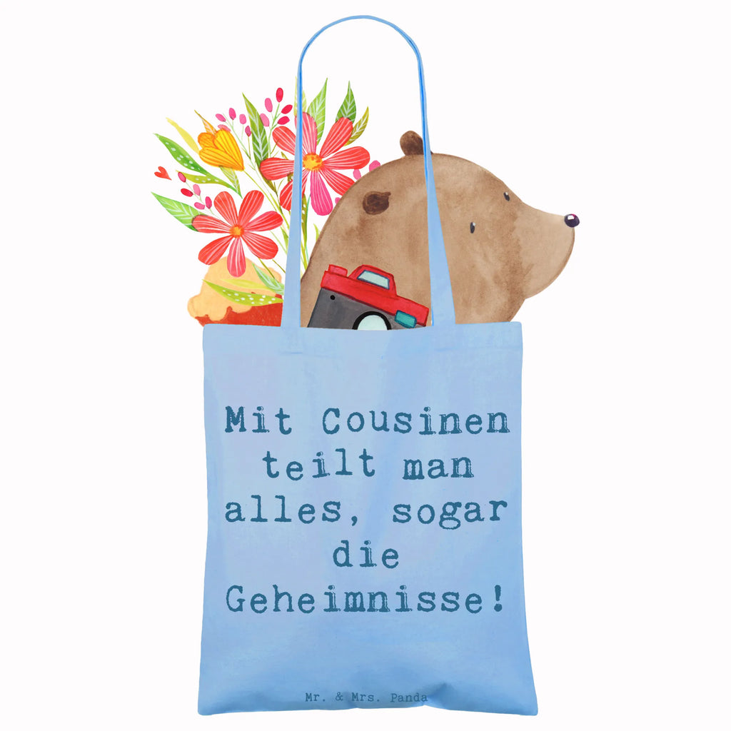 Tragetasche Spruch Cousine Geheimnisse Beuteltasche, Beutel, Einkaufstasche, Jutebeutel, Stoffbeutel, Tasche, Shopper, Umhängetasche, Strandtasche, Schultertasche, Stofftasche, Tragetasche, Badetasche, Jutetasche, Einkaufstüte, Laptoptasche, Familie, Vatertag, Muttertag, Bruder, Schwester, Mama, Papa, Oma, Opa