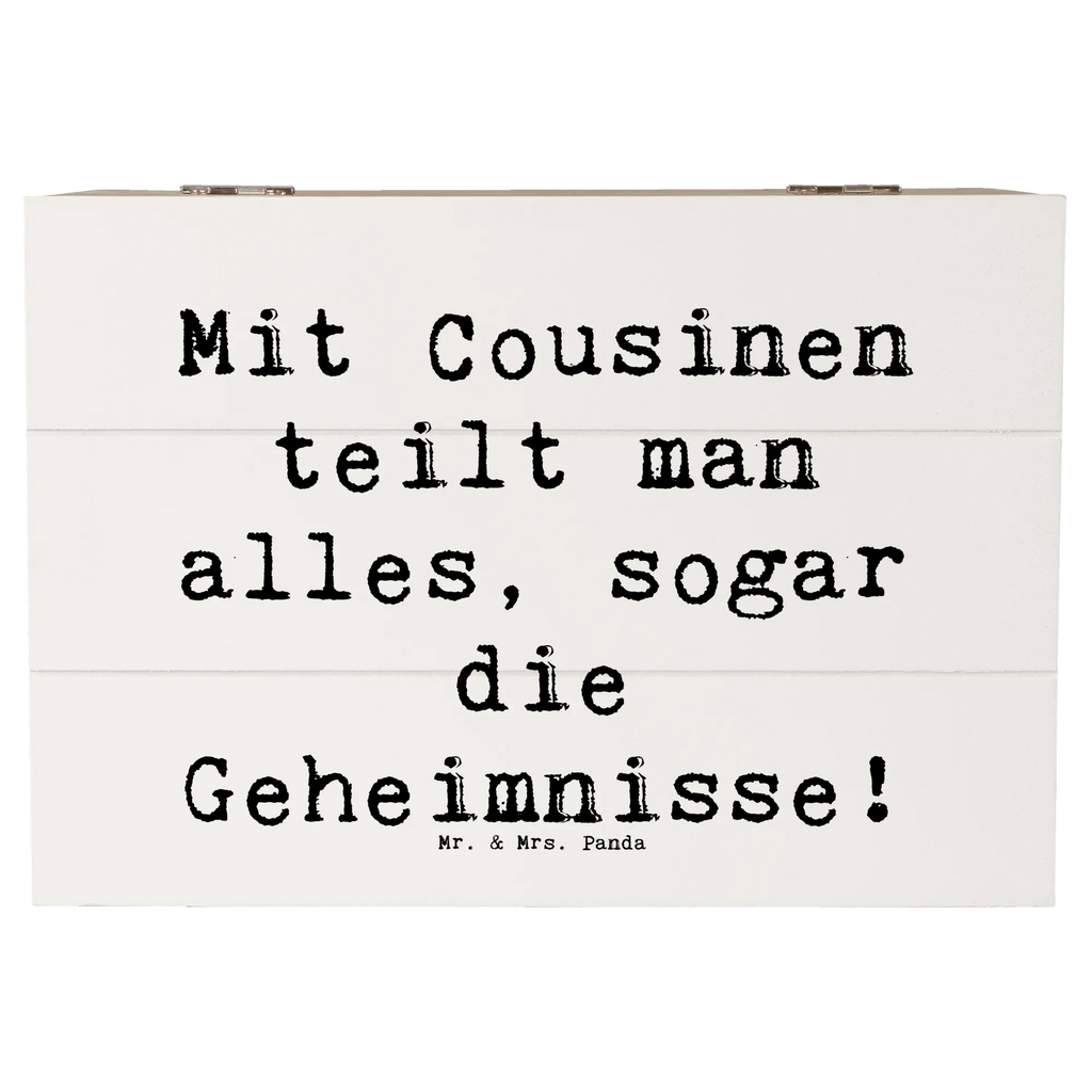 Holzkiste Spruch Cousine Geheimnisse Kiste, Aufbewahrungsbox, Erinnerungsbox, Dekokiste, Geschenkdose, Schatzkiste, Truhe, Schatulle, XXL, Geschenkbox, Erinnerungskiste, Holzkiste, Familie, Vatertag, Muttertag, Bruder, Schwester, Mama, Papa, Oma, Opa