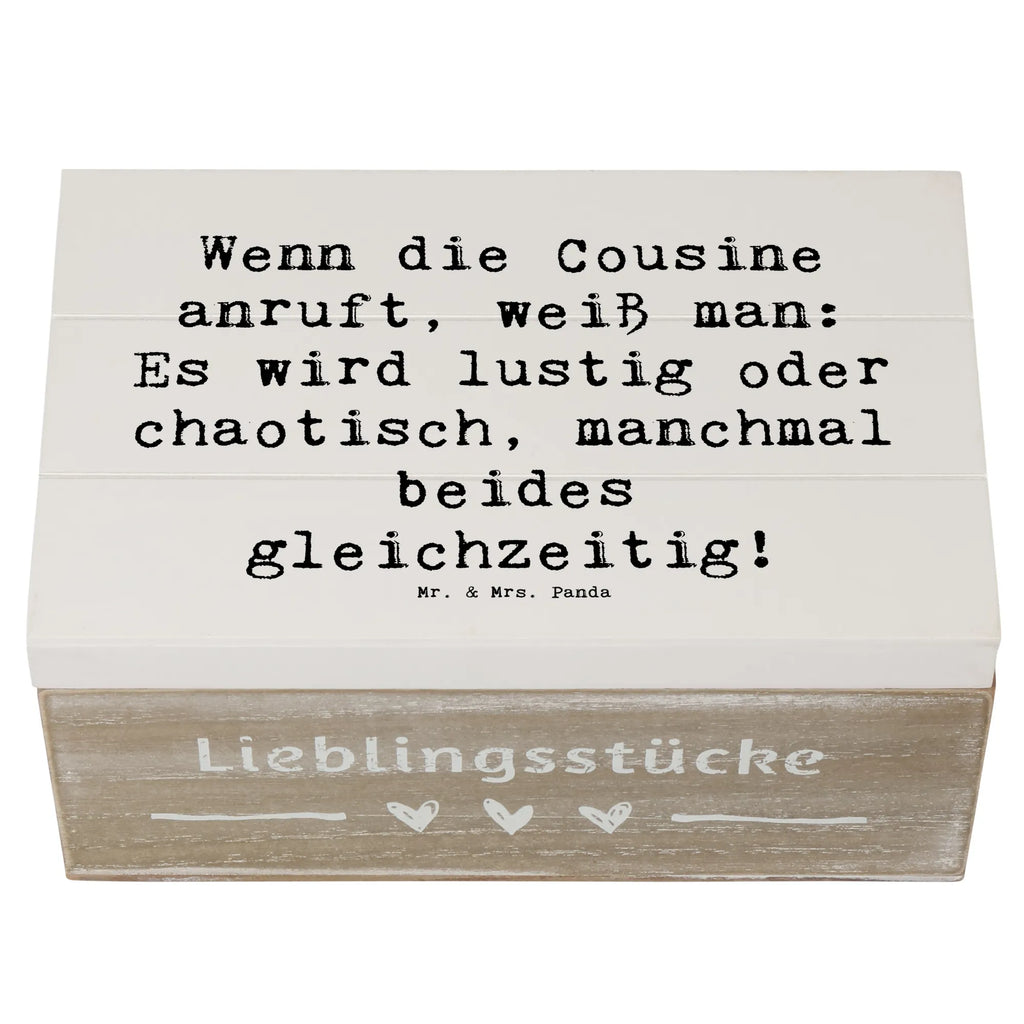 Holzkiste Spruch Cousine Abenteuer Dekokiste, Erinnerungskiste, Kiste, Geschenkdose, Schatzkiste, XXL, Geschenkbox, Aufbewahrungsbox, Truhe, Holzkiste, Schatulle, Erinnerungsbox, Familie, Vatertag, Muttertag, Bruder, Schwester, Mama, Papa, Oma, Opa