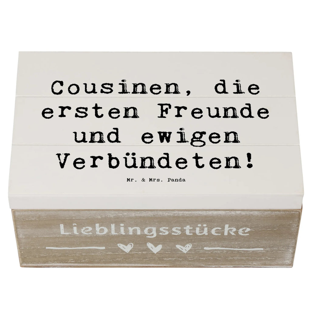 Holzkiste Spruch Cousine Freunde Geschenkdose, Erinnerungskiste, Truhe, Dekokiste, Geschenkbox, Holzkiste, Erinnerungsbox, Schatzkiste, Schatulle, XXL, Aufbewahrungsbox, Kiste, Familie, Vatertag, Muttertag, Bruder, Schwester, Mama, Papa, Oma, Opa