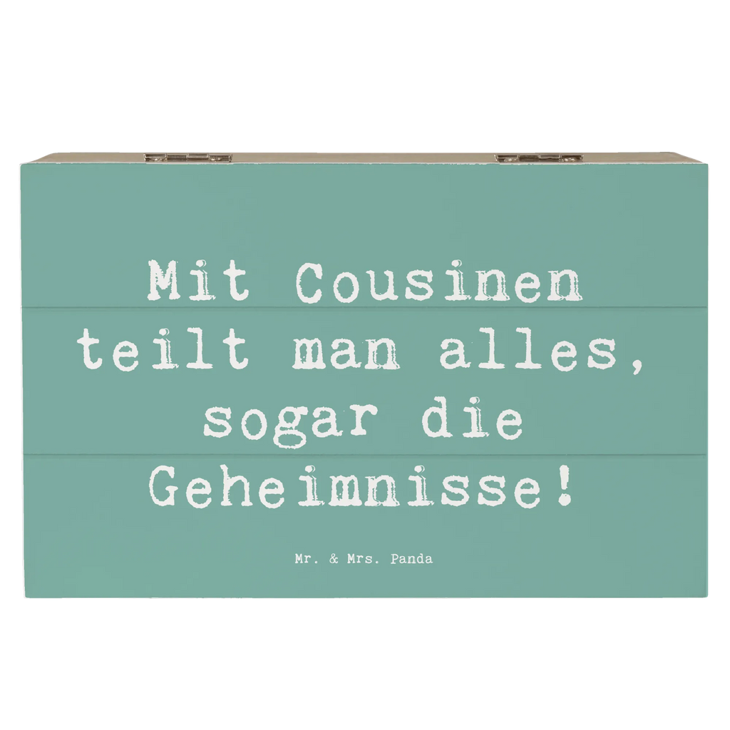 Holzkiste Spruch Cousine Geheimnisse Kiste, Aufbewahrungsbox, Erinnerungsbox, Dekokiste, Geschenkdose, Schatzkiste, Truhe, Schatulle, XXL, Geschenkbox, Erinnerungskiste, Holzkiste, Familie, Vatertag, Muttertag, Bruder, Schwester, Mama, Papa, Oma, Opa