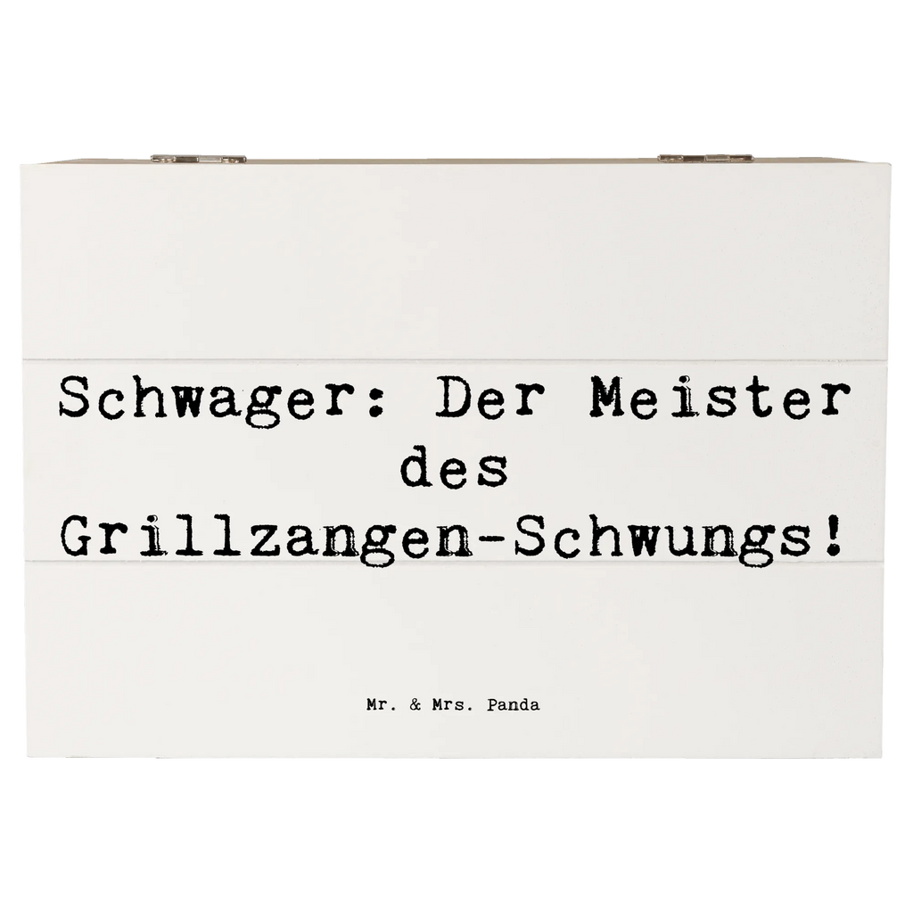 Holzkiste Spruch Schwager Grillmeister Schatulle, Erinnerungsbox, Aufbewahrungsbox, Erinnerungskiste, Kiste, Geschenkdose, Holzkiste, Truhe, Schatzkiste, Geschenkbox, Dekokiste, XXL, Familie, Vatertag, Muttertag, Bruder, Schwester, Mama, Papa, Oma, Opa