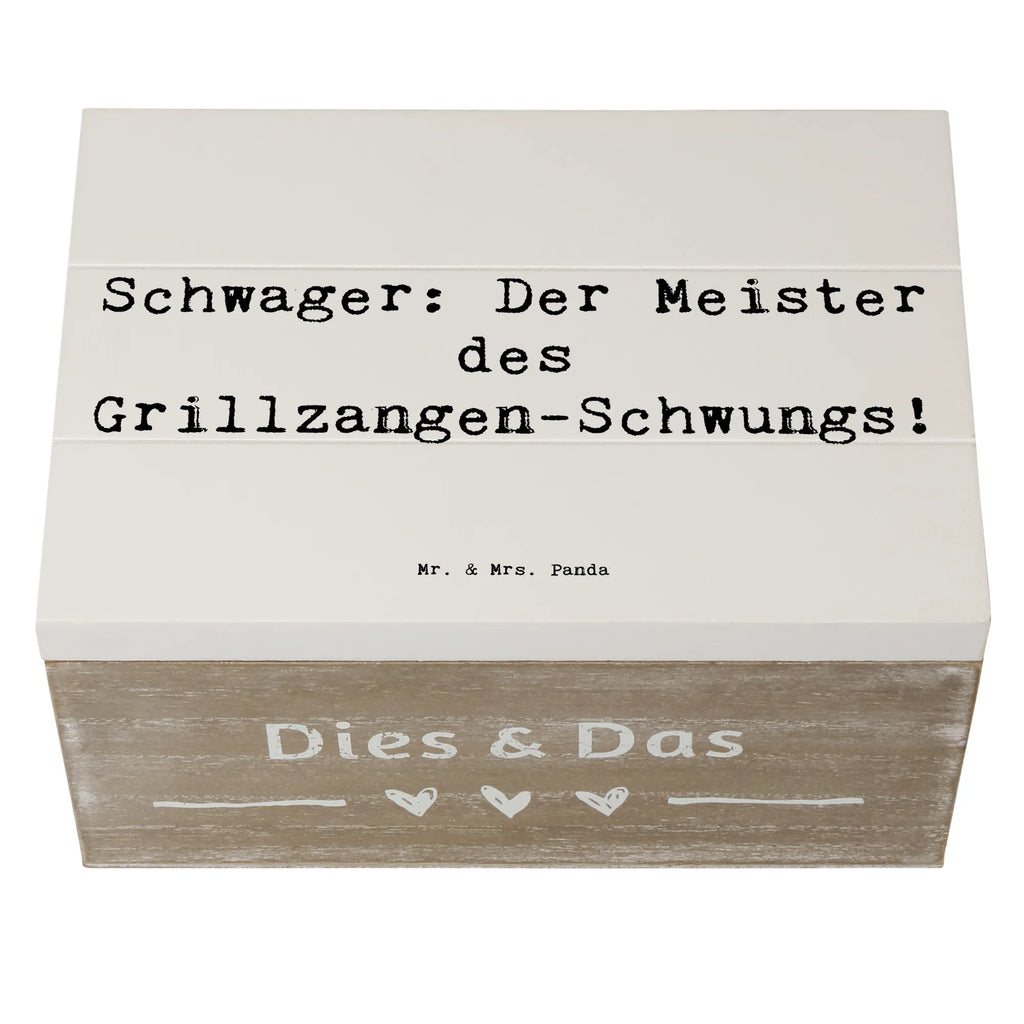 Holzkiste Spruch Schwager Grillmeister Schatulle, Erinnerungsbox, Aufbewahrungsbox, Erinnerungskiste, Kiste, Geschenkdose, Holzkiste, Truhe, Schatzkiste, Geschenkbox, Dekokiste, XXL, Familie, Vatertag, Muttertag, Bruder, Schwester, Mama, Papa, Oma, Opa