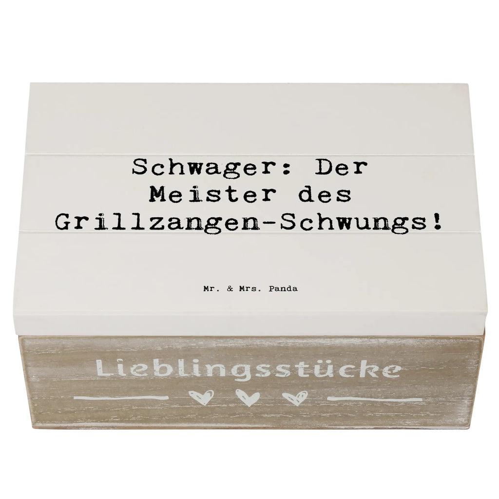 Holzkiste Spruch Schwager Grillmeister Schatulle, Erinnerungsbox, Aufbewahrungsbox, Erinnerungskiste, Kiste, Geschenkdose, Holzkiste, Truhe, Schatzkiste, Geschenkbox, Dekokiste, XXL, Familie, Vatertag, Muttertag, Bruder, Schwester, Mama, Papa, Oma, Opa