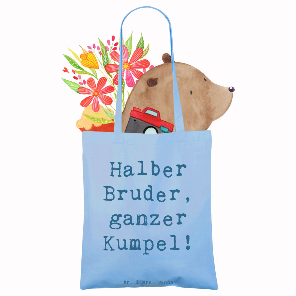 Tragetasche Spruch Halbbruder Kumpel Schultertasche, Badetasche, Shopper, Jutetasche, Stoffbeutel, Einkaufstüte, Umhängetasche, Strandtasche, Jutebeutel, Laptoptasche, Einkaufstasche, Tasche, Beuteltasche, Beutel, Stofftasche, Tragetasche, Familie, Vatertag, Muttertag, Bruder, Schwester, Mama, Papa, Oma, Opa