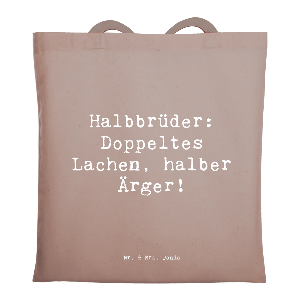 Tragetasche Spruch Halbbruder Lachen Beuteltasche, Beutel, Einkaufstasche, Jutebeutel, Stoffbeutel, Tasche, Shopper, Umhängetasche, Strandtasche, Schultertasche, Stofftasche, Tragetasche, Badetasche, Jutetasche, Einkaufstüte, Laptoptasche, Familie, Vatertag, Muttertag, Bruder, Schwester, Mama, Papa, Oma, Opa