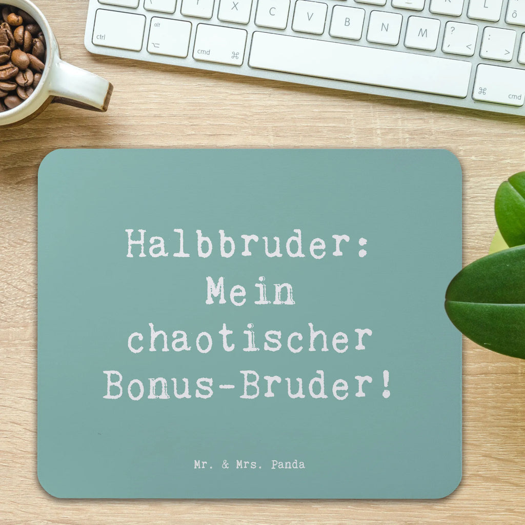 Mouse mat Saying Halbbruder: Mein chaotischer Bonus-Bruder! Mousepad, Computer zubehör, Büroausstattung, PC Zubehör, Arbeitszimmer, Mauspad, Einzigartiges Mauspad, Designer Mauspad, Mausunterlage, Mauspad Büro, Familie, Vatertag, Muttertag, Bruder, Schwester, Mama, Papa, Oma, Opa