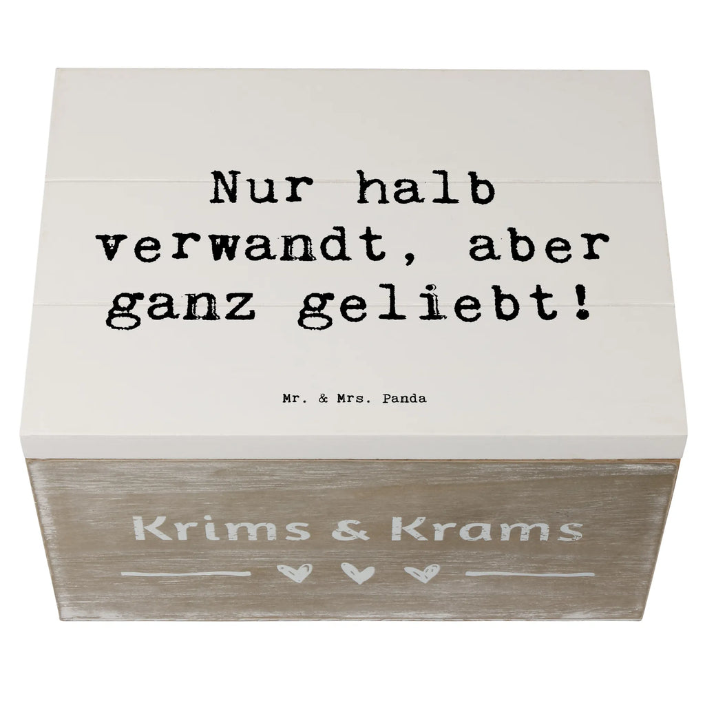 Holzkiste Spruch Halbbruder Liebe Truhe, Kiste, Holzkiste, Geschenkdose, Dekokiste, Schatulle, Geschenkbox, Erinnerungsbox, Schatzkiste, Aufbewahrungsbox, Erinnerungskiste, XXL, Familie, Vatertag, Muttertag, Bruder, Schwester, Mama, Papa, Oma, Opa