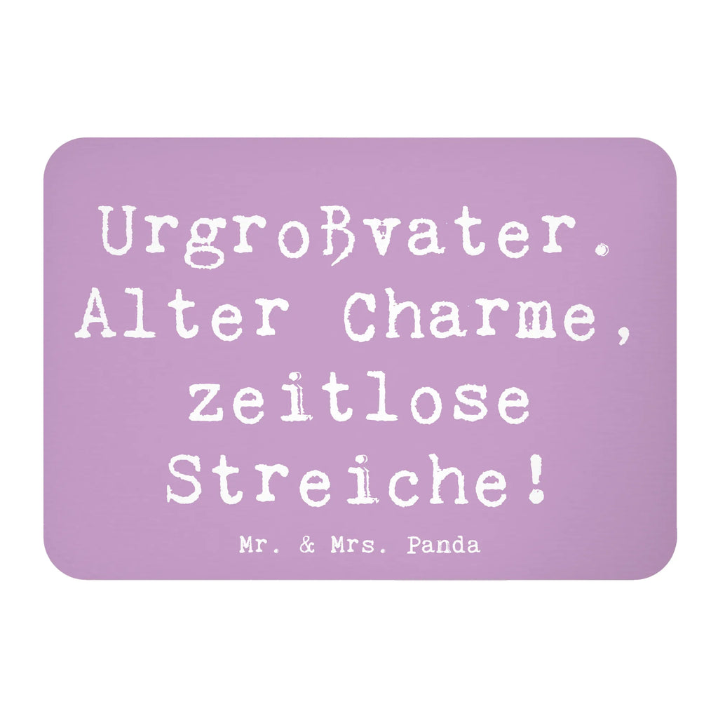 Magnet Saying Urgroßvater.  Alter Charme, zeitlose Streiche! Kühlschrankmagnet, Pinnwandmagnet, Souvenir Magnet, Motivmagnete, Dekomagnet, Whiteboard Magnet, Notiz Magnet, Kühlschrank Dekoration, Familie, Vatertag, Muttertag, Bruder, Schwester, Mama, Papa, Oma, Opa