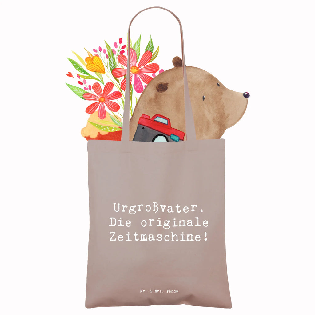 Tragetasche Spruch Urgroßvater Zeitmaschine Beuteltasche, Beutel, Einkaufstasche, Jutebeutel, Stoffbeutel, Tasche, Shopper, Umhängetasche, Strandtasche, Schultertasche, Stofftasche, Tragetasche, Badetasche, Jutetasche, Einkaufstüte, Laptoptasche, Familie, Vatertag, Muttertag, Bruder, Schwester, Mama, Papa, Oma, Opa