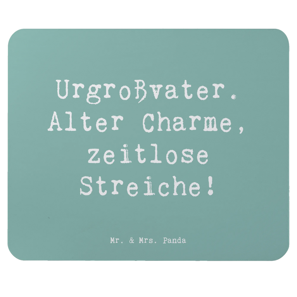 Mouse mat Saying Urgroßvater.  Alter Charme, zeitlose Streiche! Mousepad, Computer zubehör, Büroausstattung, PC Zubehör, Arbeitszimmer, Mauspad, Einzigartiges Mauspad, Designer Mauspad, Mausunterlage, Mauspad Büro, Familie, Vatertag, Muttertag, Bruder, Schwester, Mama, Papa, Oma, Opa