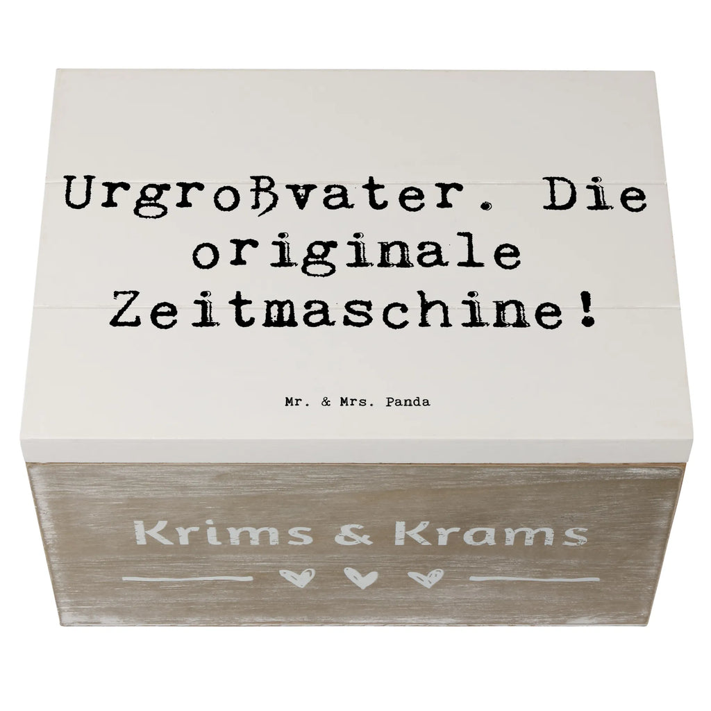 Holzkiste Spruch Urgroßvater Zeitmaschine Holzkiste, Aufbewahrungsbox, Schatulle, XXL, Erinnerungsbox, Geschenkbox, Truhe, Dekokiste, Erinnerungskiste, Geschenkdose, Schatzkiste, Kiste, Familie, Vatertag, Muttertag, Bruder, Schwester, Mama, Papa, Oma, Opa