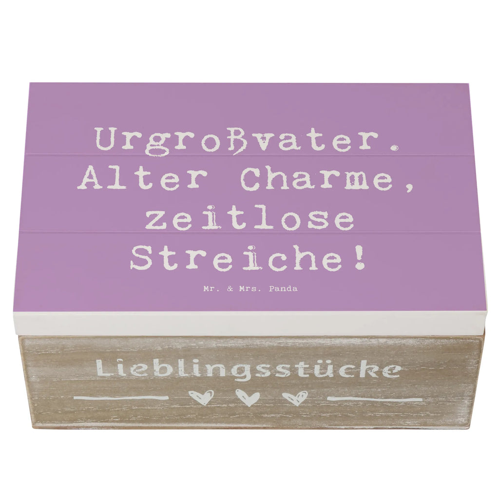 Holzkiste Spruch Urgroßvater Charme Geschenkdose, Holzkiste, Erinnerungsbox, Schatzkiste, Kiste, Dekokiste, Aufbewahrungsbox, Truhe, XXL, Schatulle, Geschenkbox, Erinnerungskiste, Familie, Vatertag, Muttertag, Bruder, Schwester, Mama, Papa, Oma, Opa