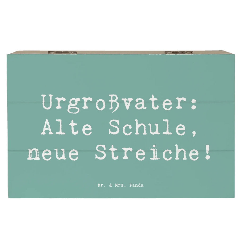 Holzkiste Spruch Urgroßvater Späße Schatulle, Geschenkbox, Aufbewahrungsbox, Kiste, Dekokiste, Schatzkiste, XXL, Geschenkdose, Truhe, Erinnerungskiste, Erinnerungsbox, Holzkiste, Familie, Vatertag, Muttertag, Bruder, Schwester, Mama, Papa, Oma, Opa