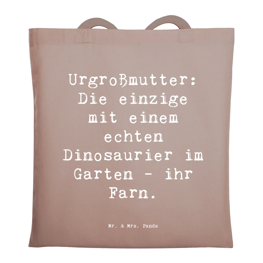 Tote bag Saying Urgroßmutter: Die einzige mit einem echten Dinosaurier im Garten – ihr Farn. Beuteltasche, Beutel, Einkaufstasche, Jutebeutel, Stoffbeutel, Tasche, Shopper, Umhängetasche, Strandtasche, Schultertasche, Stofftasche, Tragetasche, Badetasche, Jutetasche, Einkaufstüte, Laptoptasche, Familie, Vatertag, Muttertag, Bruder, Schwester, Mama, Papa, Oma, Opa