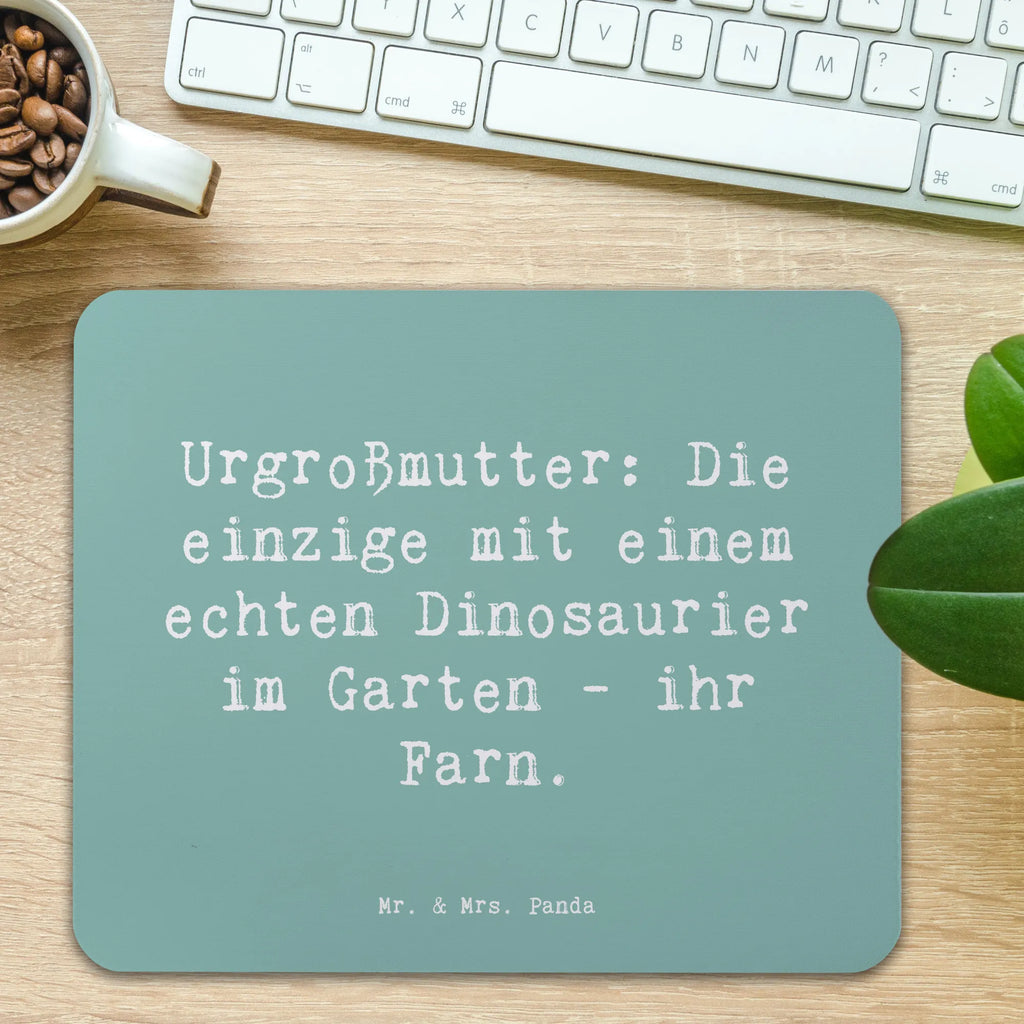 Mouse mat Saying Urgroßmutter: Die einzige mit einem echten Dinosaurier im Garten – ihr Farn. Mousepad, Computer zubehör, Büroausstattung, PC Zubehör, Arbeitszimmer, Mauspad, Einzigartiges Mauspad, Designer Mauspad, Mausunterlage, Mauspad Büro, Familie, Vatertag, Muttertag, Bruder, Schwester, Mama, Papa, Oma, Opa
