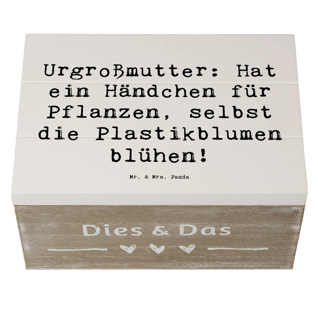 Holzkiste Spruch Urgroßmutter Wundergrün Dekokiste, Kiste, Geschenkbox, Aufbewahrungsbox, Holzkiste, Schatzkiste, Erinnerungsbox, Schatulle, XXL, Truhe, Erinnerungskiste, Geschenkdose, Familie, Vatertag, Muttertag, Bruder, Schwester, Mama, Papa, Oma, Opa