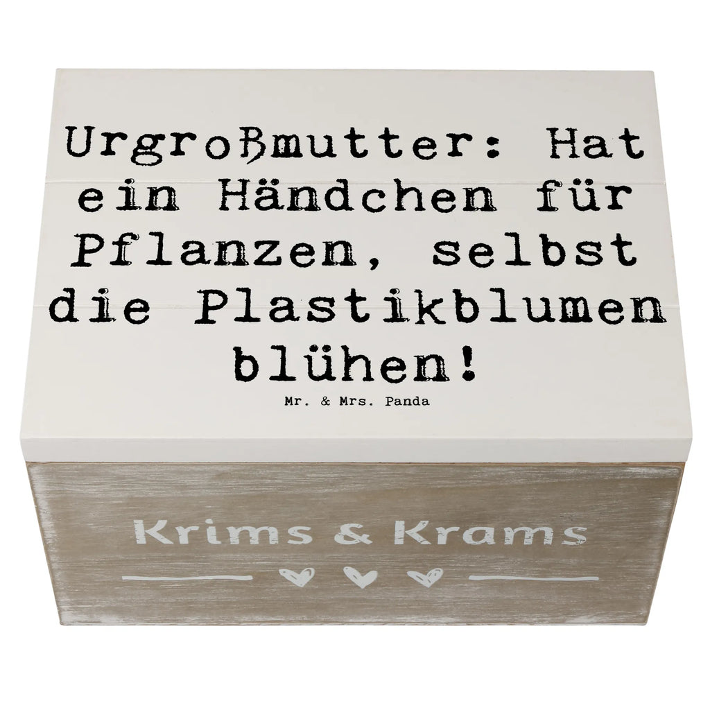 Holzkiste Spruch Urgroßmutter Wundergrün Dekokiste, Kiste, Geschenkbox, Aufbewahrungsbox, Holzkiste, Schatzkiste, Erinnerungsbox, Schatulle, XXL, Truhe, Erinnerungskiste, Geschenkdose, Familie, Vatertag, Muttertag, Bruder, Schwester, Mama, Papa, Oma, Opa