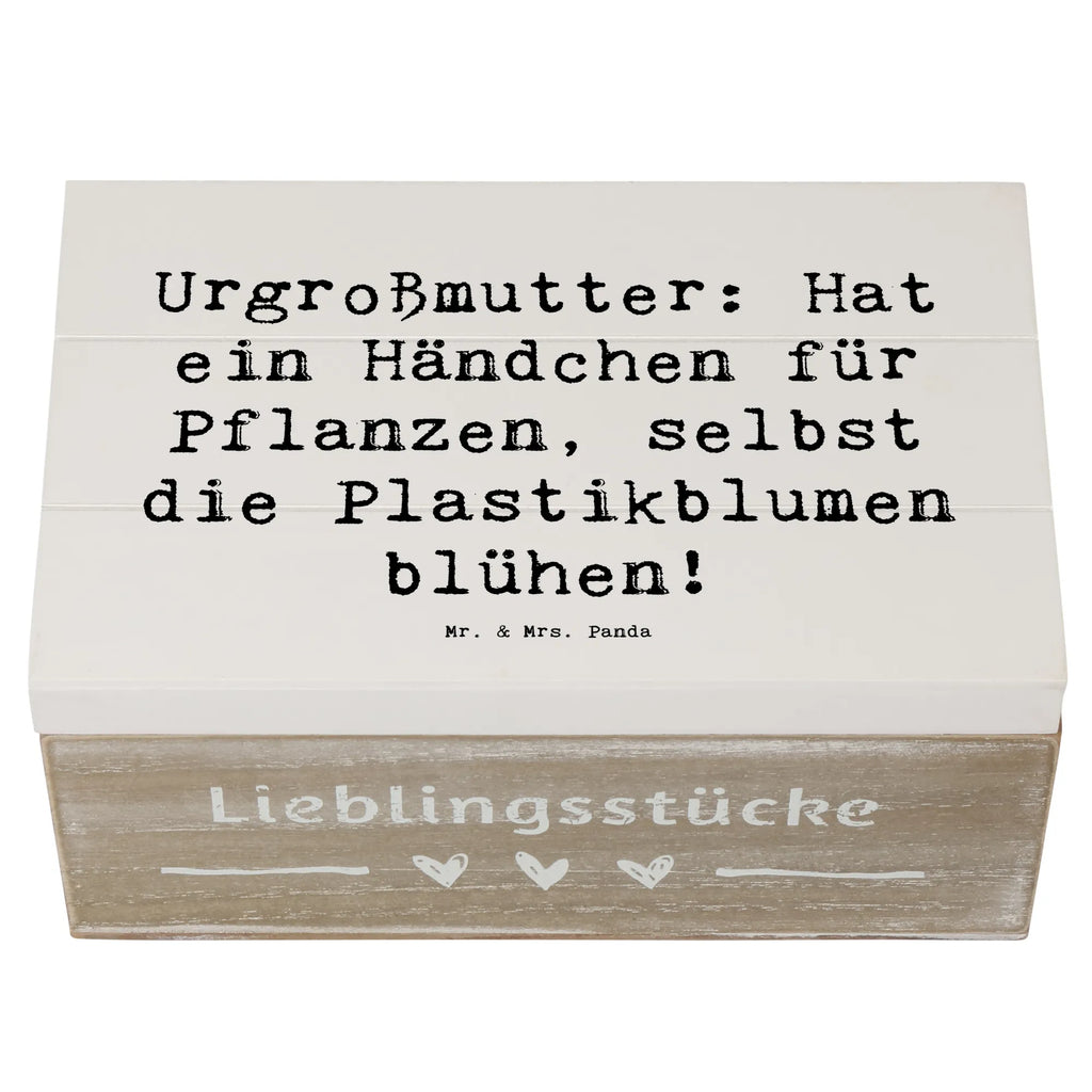 Holzkiste Spruch Urgroßmutter Wundergrün Dekokiste, Kiste, Geschenkbox, Aufbewahrungsbox, Holzkiste, Schatzkiste, Erinnerungsbox, Schatulle, XXL, Truhe, Erinnerungskiste, Geschenkdose, Familie, Vatertag, Muttertag, Bruder, Schwester, Mama, Papa, Oma, Opa