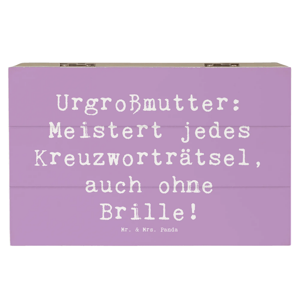 Holzkiste Spruch Urgroßmutter Genie Geschenkbox, Truhe, Geschenkdose, Dekokiste, Aufbewahrungsbox, Erinnerungsbox, Holzkiste, Schatzkiste, Erinnerungskiste, XXL, Schatulle, Kiste, Familie, Vatertag, Muttertag, Bruder, Schwester, Mama, Papa, Oma, Opa