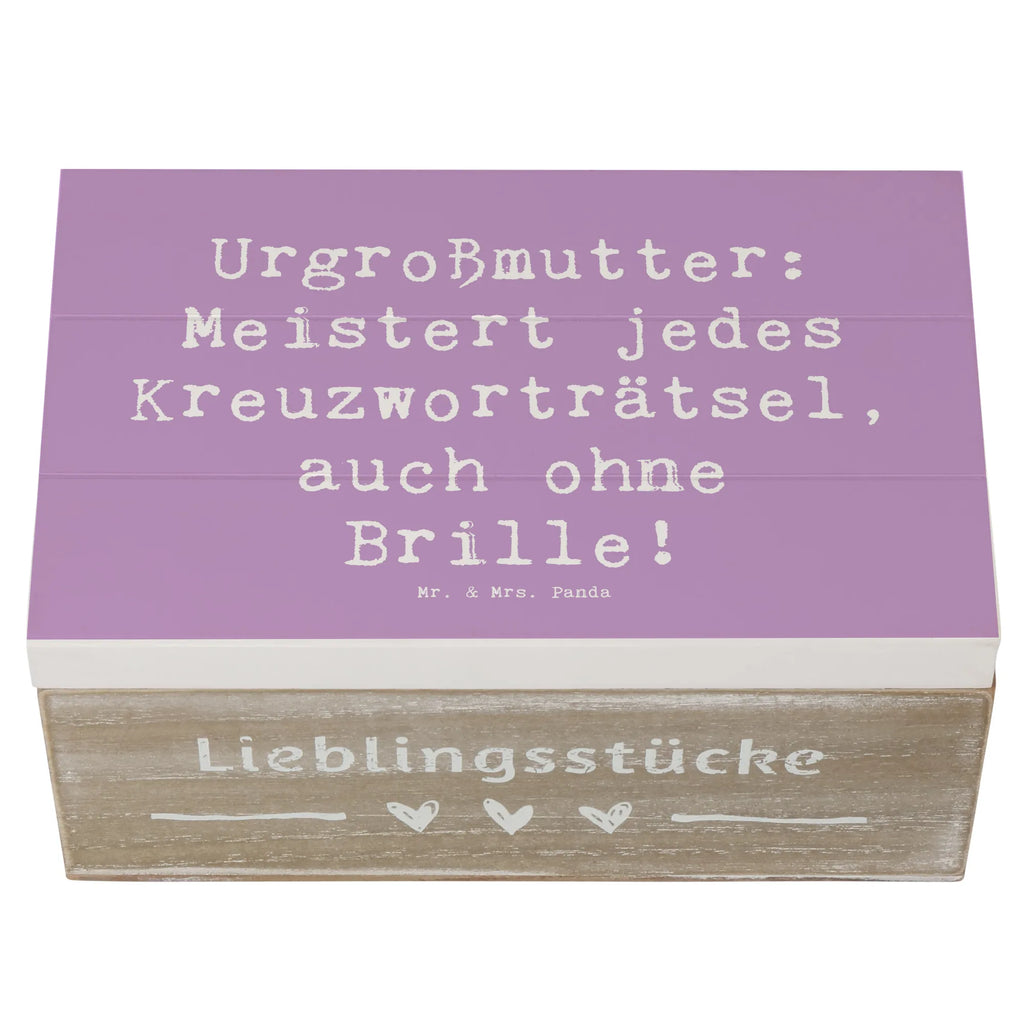 Holzkiste Spruch Urgroßmutter Genie Geschenkbox, Truhe, Geschenkdose, Dekokiste, Aufbewahrungsbox, Erinnerungsbox, Holzkiste, Schatzkiste, Erinnerungskiste, XXL, Schatulle, Kiste, Familie, Vatertag, Muttertag, Bruder, Schwester, Mama, Papa, Oma, Opa