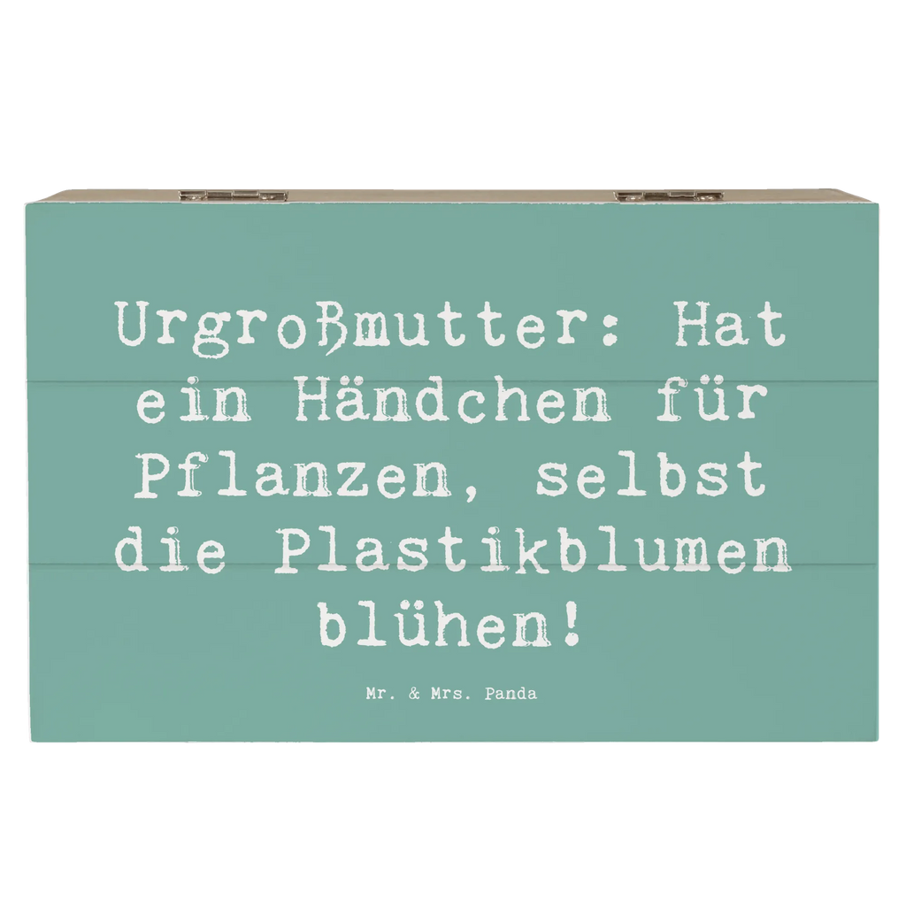 Holzkiste Spruch Urgroßmutter Wundergrün Dekokiste, Kiste, Geschenkbox, Aufbewahrungsbox, Holzkiste, Schatzkiste, Erinnerungsbox, Schatulle, XXL, Truhe, Erinnerungskiste, Geschenkdose, Familie, Vatertag, Muttertag, Bruder, Schwester, Mama, Papa, Oma, Opa