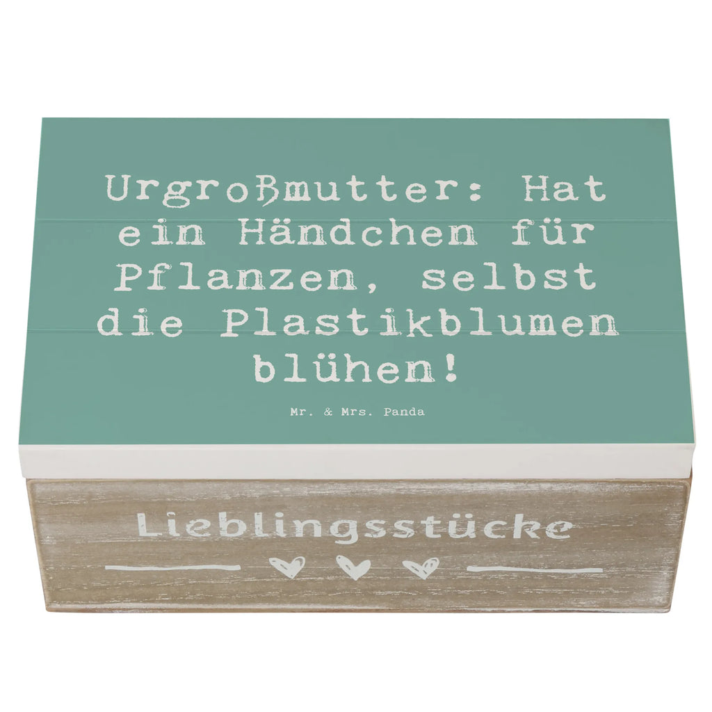 Holzkiste Spruch Urgroßmutter Wundergrün Dekokiste, Kiste, Geschenkbox, Aufbewahrungsbox, Holzkiste, Schatzkiste, Erinnerungsbox, Schatulle, XXL, Truhe, Erinnerungskiste, Geschenkdose, Familie, Vatertag, Muttertag, Bruder, Schwester, Mama, Papa, Oma, Opa