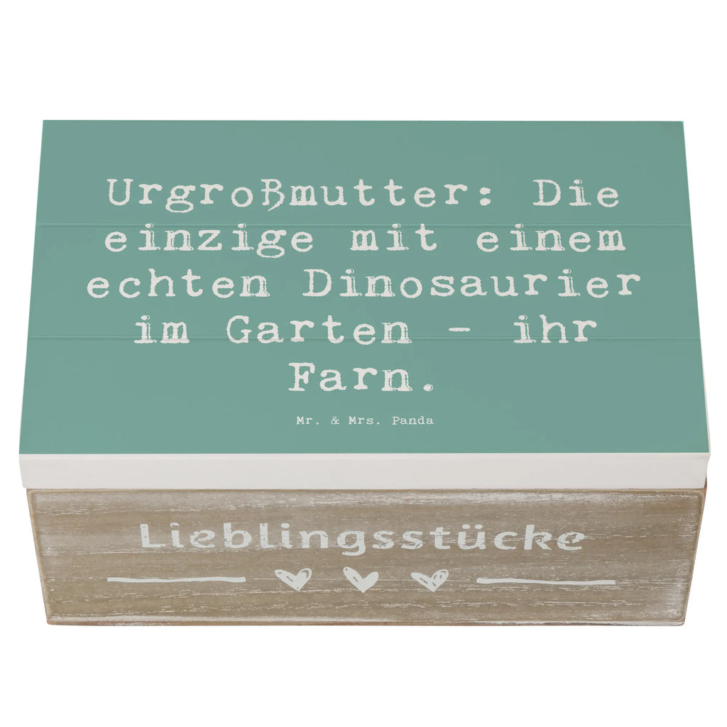Holzkiste Spruch Urgroßmutter Farn Kiste, Aufbewahrungsbox, XXL, Erinnerungsbox, Dekokiste, Schatzkiste, Schatulle, Geschenkbox, Geschenkdose, Erinnerungskiste, Truhe, Holzkiste, Familie, Vatertag, Muttertag, Bruder, Schwester, Mama, Papa, Oma, Opa