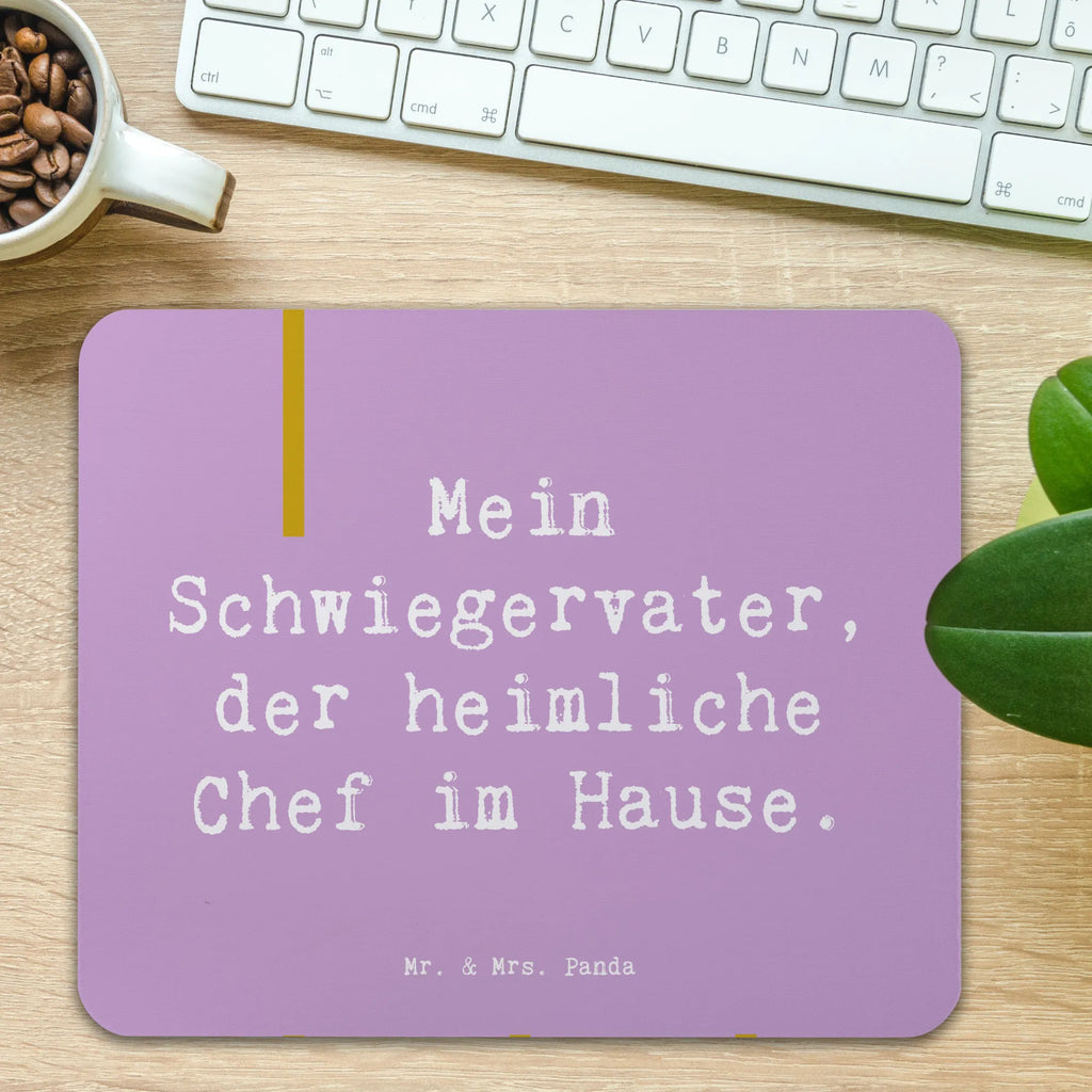 Mouse mat Saying Mein Schwiegervater, der heimliche Chef im Hause. Mousepad, Computer zubehör, Büroausstattung, PC Zubehör, Arbeitszimmer, Mauspad, Einzigartiges Mauspad, Designer Mauspad, Mausunterlage, Mauspad Büro, Familie, Vatertag, Muttertag, Bruder, Schwester, Mama, Papa, Oma, Opa