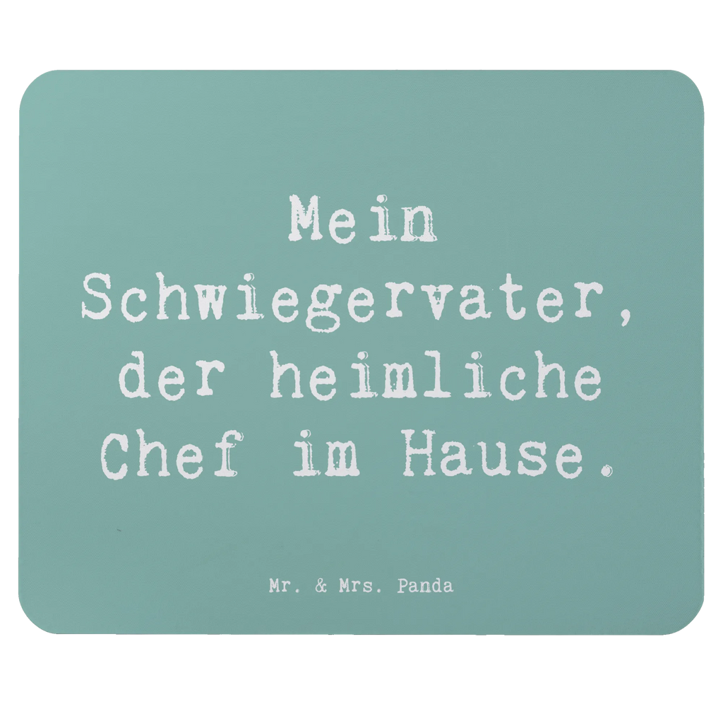 Mouse mat Saying Mein Schwiegervater, der heimliche Chef im Hause. Mousepad, Computer zubehör, Büroausstattung, PC Zubehör, Arbeitszimmer, Mauspad, Einzigartiges Mauspad, Designer Mauspad, Mausunterlage, Mauspad Büro, Familie, Vatertag, Muttertag, Bruder, Schwester, Mama, Papa, Oma, Opa