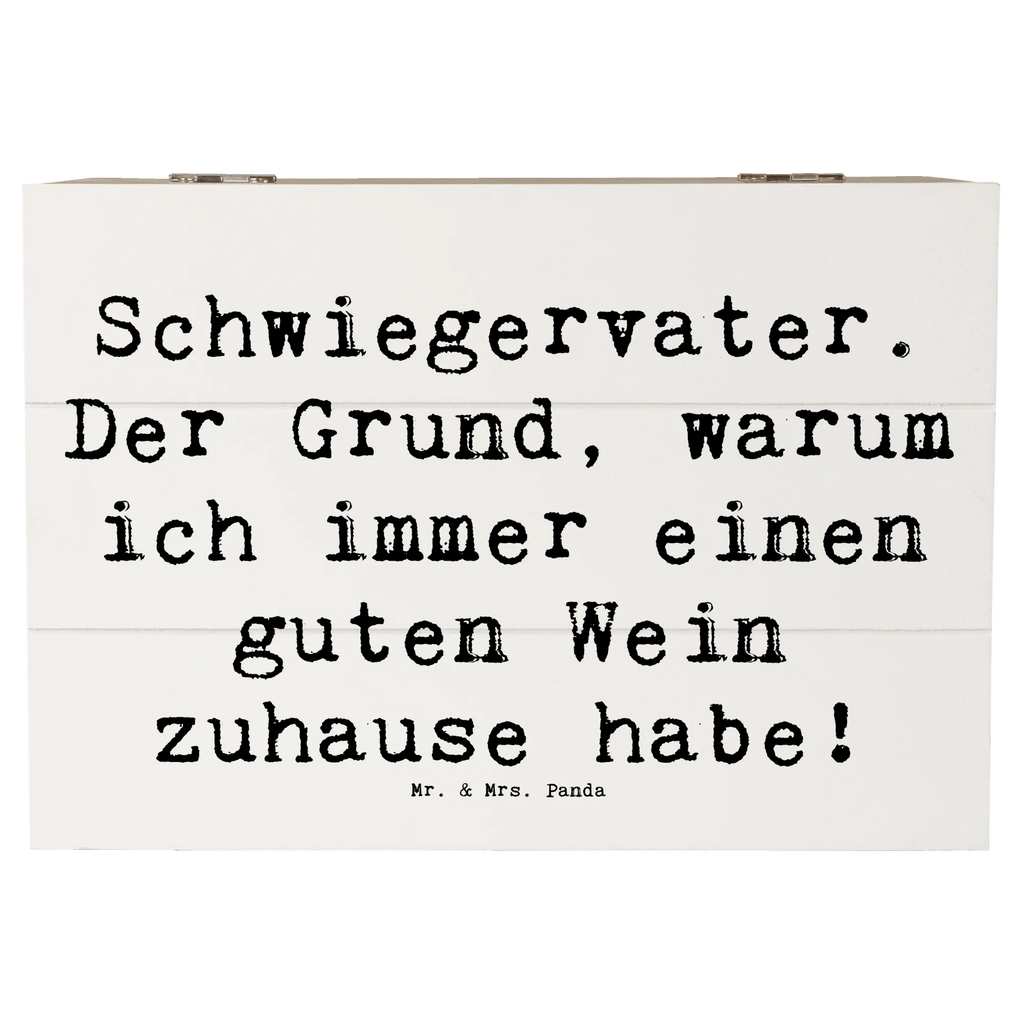 Holzkiste Spruch Schwiegervater Weinliebhaber XXL, Erinnerungskiste, Erinnerungsbox, Holzkiste, Kiste, Schatulle, Truhe, Dekokiste, Geschenkdose, Schatzkiste, Aufbewahrungsbox, Geschenkbox, Familie, Vatertag, Muttertag, Bruder, Schwester, Mama, Papa, Oma, Opa