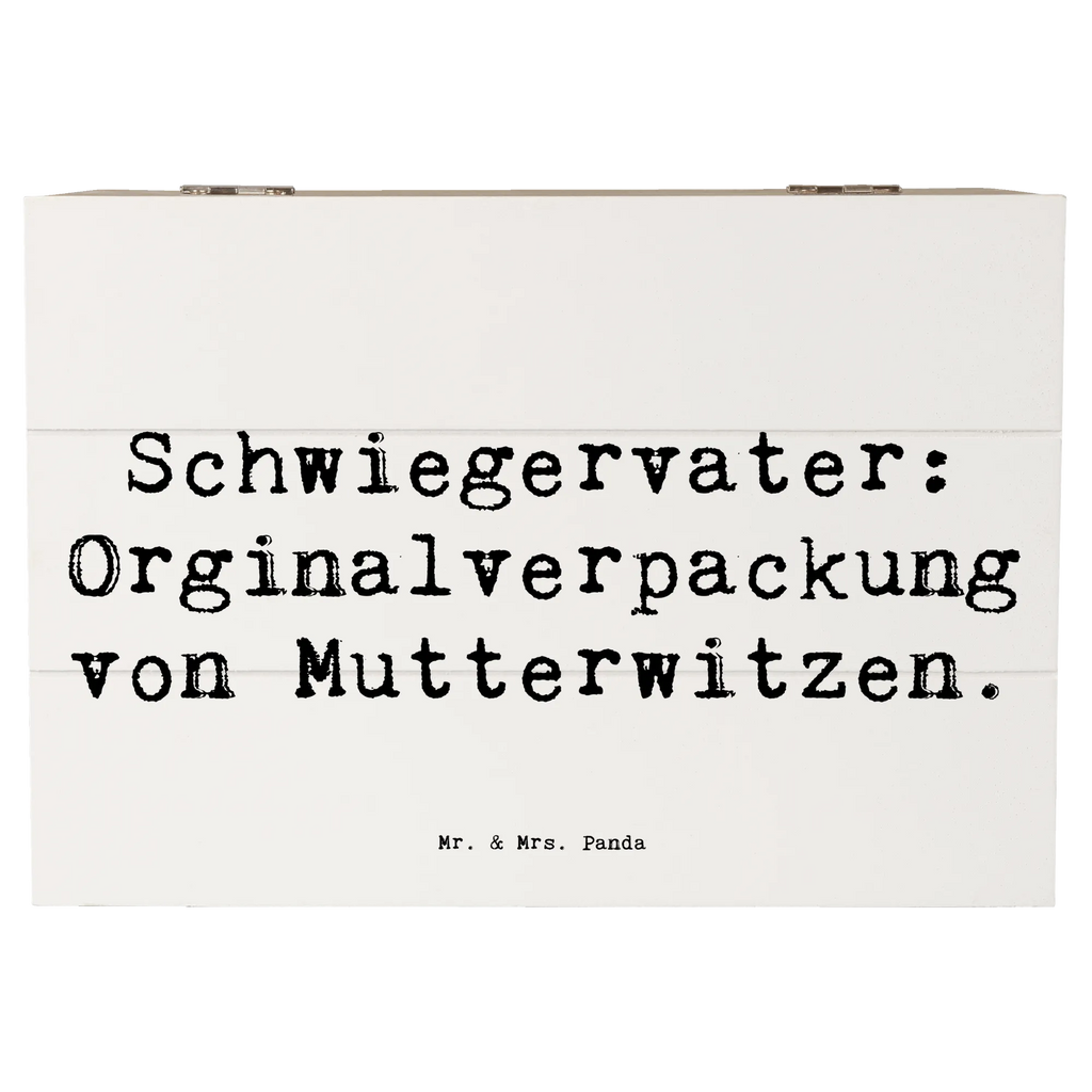 Holzkiste Spruch Schwiegervater Witze Erinnerungsbox, Dekokiste, Geschenkbox, Erinnerungskiste, Truhe, Holzkiste, Schatzkiste, XXL, Geschenkdose, Aufbewahrungsbox, Kiste, Schatulle, Familie, Vatertag, Muttertag, Bruder, Schwester, Mama, Papa, Oma, Opa