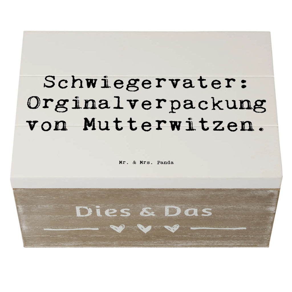 Holzkiste Spruch Schwiegervater Witze Erinnerungsbox, Dekokiste, Geschenkbox, Erinnerungskiste, Truhe, Holzkiste, Schatzkiste, XXL, Geschenkdose, Aufbewahrungsbox, Kiste, Schatulle, Familie, Vatertag, Muttertag, Bruder, Schwester, Mama, Papa, Oma, Opa