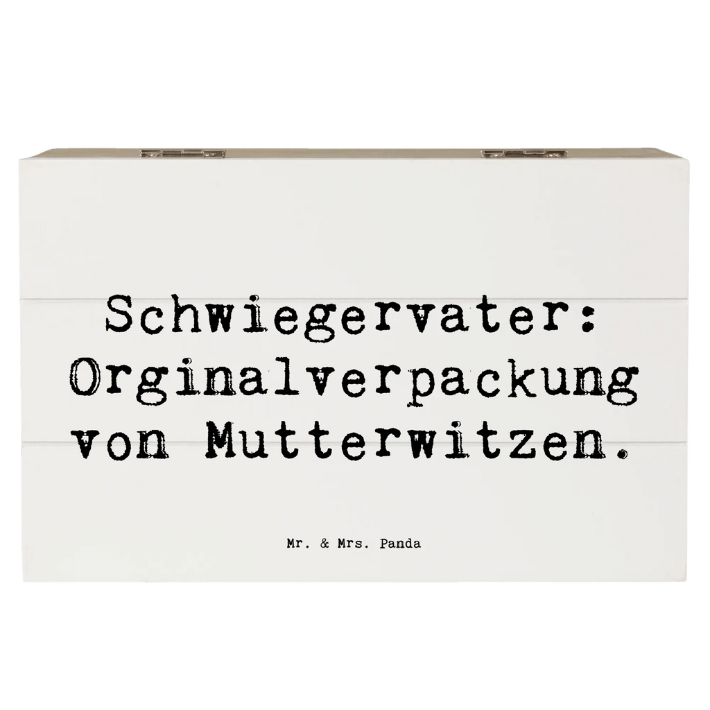 Holzkiste Spruch Schwiegervater Witze Erinnerungsbox, Dekokiste, Geschenkbox, Erinnerungskiste, Truhe, Holzkiste, Schatzkiste, XXL, Geschenkdose, Aufbewahrungsbox, Kiste, Schatulle, Familie, Vatertag, Muttertag, Bruder, Schwester, Mama, Papa, Oma, Opa