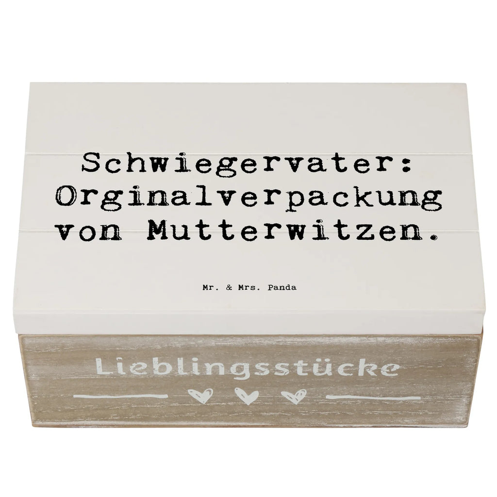 Holzkiste Spruch Schwiegervater Witze Erinnerungsbox, Dekokiste, Geschenkbox, Erinnerungskiste, Truhe, Holzkiste, Schatzkiste, XXL, Geschenkdose, Aufbewahrungsbox, Kiste, Schatulle, Familie, Vatertag, Muttertag, Bruder, Schwester, Mama, Papa, Oma, Opa